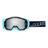 Antiparra Motocross Visor Extra Neon Black Blue Just1
