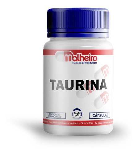 Taurina 500 Mg 120 Cápsulas