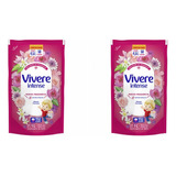 Pack X2u Vivere Suavizante De Ropa Mimos Florales Intense 1l