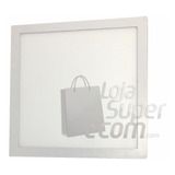 2 Luminaria De Led Plafon Quadrado Sobrepor 40x40 36w