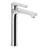 Monomando Cromo Cuello Alto Para Lavabo Conexion De Cobre