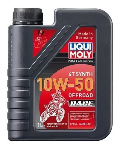 Aceite Liqui Moly 10w-50 4t Synth Off-road Race Motos Liber