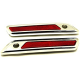 Chrome Latch Covers Wreflectors For Harley Davidson Tou...