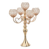 Vincigant Candelabro Dorado, Elegante Centro De Mesa, Decora