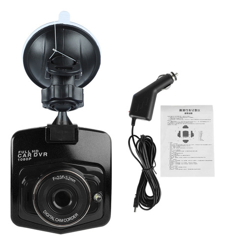 Cámara Para Automóvil Frontal Dvr 1080p Hd 160° Dashcam 