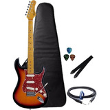 Guitarra Tagima Woodstock Tg530 Sb Sunburst + Capa + Kit