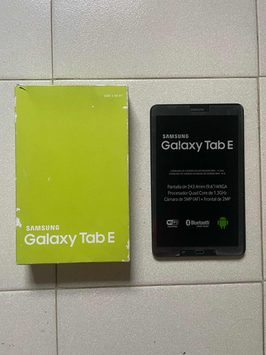 Samsung Galaxy Tab E Detalle