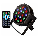 Dj Luz Del Disco 18w Rgb Led 9 Modos De Escenario Par H...