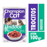 Champion Cat Trocitos En Salsa Indoor 100gr X24 Und | Mdr