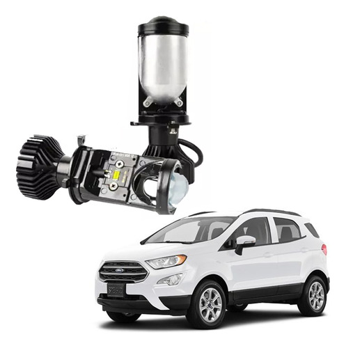 Focos Kit Lupa Led Y6 Carro Ecosport Ford Proyector 16000lm