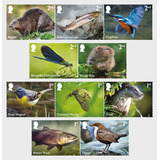 2023 Fauna Del Rio- Aves Castor- Gran Bretaña (sellos) Mint