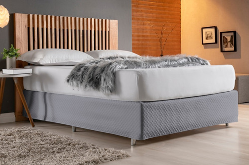 Saia Para Cama Box Casal Queen Matelada Com Elástico E Viés