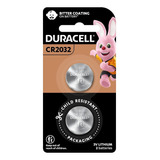 02 - Pilhas  Cr 2032  Duracell 3v Lithium Bateria Moeda 