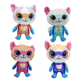 Muñeca De Peluche Superkitties Warriors Superkitties De 4pcs