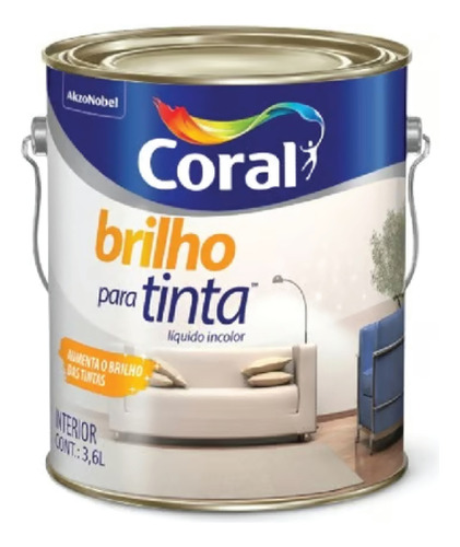 Brilho P/ Tinta Incolor Coral 3,6l