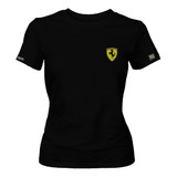 Camiseta Ferrari Logo Caballo Escudo Dama Mujer Phd