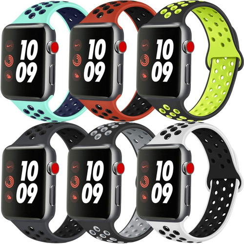 Correa Silicona Sport 16 Colores Para Reloj Apple Watch 
