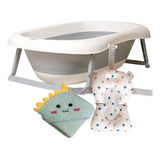 Tina Para Bebe Tubbies 2go - Small + Pad + Toalla De Capucha Tubbies 2 Go Small / Pad / Toalla Verde