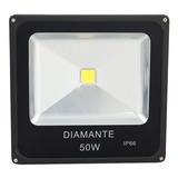 Refletor Led 50w Bivolt - Cor: Branco Quente 3000k