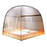 Mosquitera Plegable Para Cama Doble Individual Con