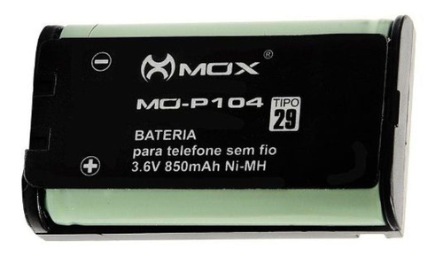 Bateria Mox Mo-p104 Para Telefone Sem Fio Panasonic Hhr-p104