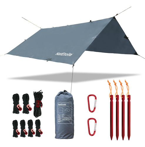 Natetoile Lona Impermeable Para Camping, Cubierta De Lluvia.