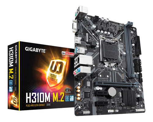 Placa Mãe Gigabyte H310m M2 Intel 1151 Ddr4 8 E 9 Gerações