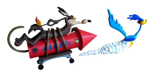 Figuras Pack  El Coyote Y Correcaminos - Looney Tunes 