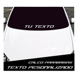 Calcos Parabrisas Luneta Autos Personalizado Tu Texto 60 Cm