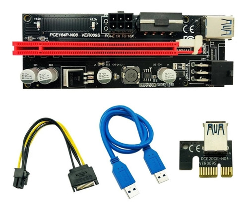 Cabo Riser 009s Usb 3.0 Pci-e 1x 4x 8x 16x 