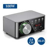 Hifi Bt5.0 - Amplificador Digital Mini Estéreo De Audio (100