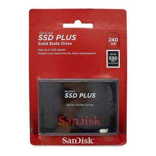 Hd Ssd Sandisk Plus 240gb Sata3 Sdssda-240g-g26 C/ Nota Nf-e