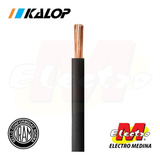 Cable Unipolar Negro 10mm Metro Cat 5 Kalop Electro Medina