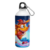 Botella Crash Bandicoot Tapa + Pico Dosificador + Gancho