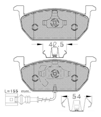 Pastillas Freno Para Audi A1 Ii 1.2 - 1.4 Tfsi 2015/ Del Sha Foto 2