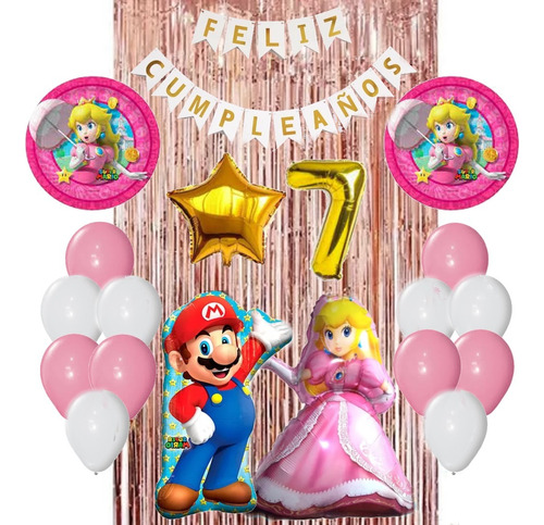 Globos Princesa Y Mario 