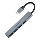 Hub Usb-c A 4 Puertos Usb 3.0 Elexlinco Para Mac iPad Y Mas