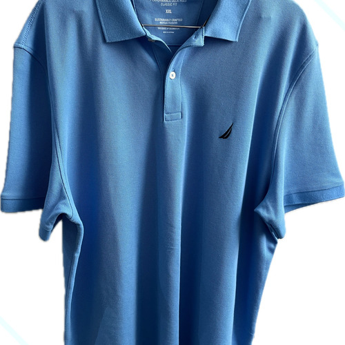 Camisa Polo Nautica Tam Xxl Azul Celeste Usada