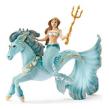 Muñeca De Sirena Con Caballo Marino