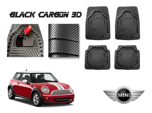 Tapetes Premium Black Carbon 3d Mini Cooper 2008 A 2013