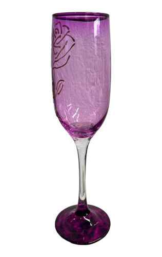 Taça Pomba Gira Rosa Roxa Cristal Super Luxo  - Vidro