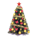 Arbol De Navidad 1,00 Mts +  30 Pzas  Rojo/oro Blackfriday