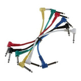 Foto4easy Set De 6 pcs Guitarra Pedal De Efectos Patch Cable