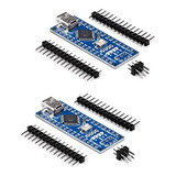 Nanoboard, Paquete De 2, Aideepen V3.0 Nano Atmega328p Ch-34