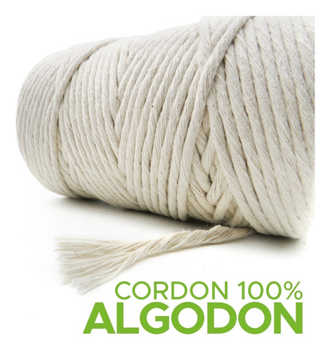 Hilo De Algodon Macrame Crudo Mejor Calidad Varios Grosores