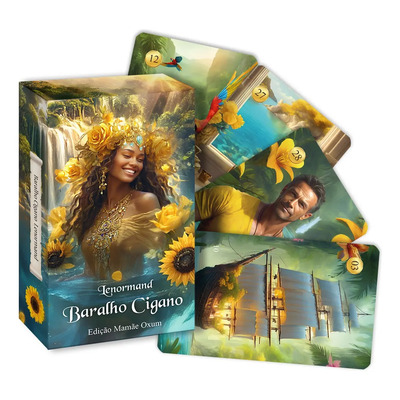 Tarot Lenormand Baralho Cigano Ed. Mamãe Oxum Ed. Português | Frete grátis