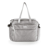 Bolso De Maternidad Gris Multikids Baby Bb266 Color Gris