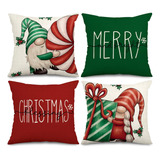 Anydesign Fundas De Almohada Navideñas Con Gnomo Navideño, 1