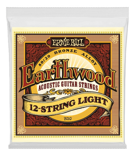 Ernie Ball 2010 12 Cuerdas Acustica Bronce 9-46 Earthwood