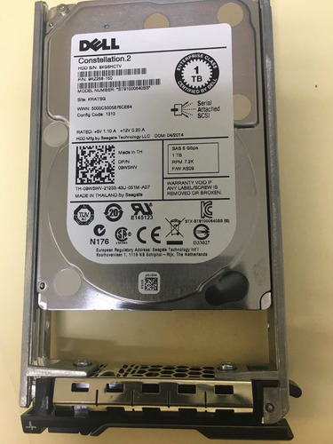 Dell Constelation Sas 1tb 7.2k Internal 2.5 St910000740ss